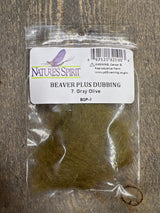 Nature Spirit Beaver Plus Dubbing Gray Olive Dubbing