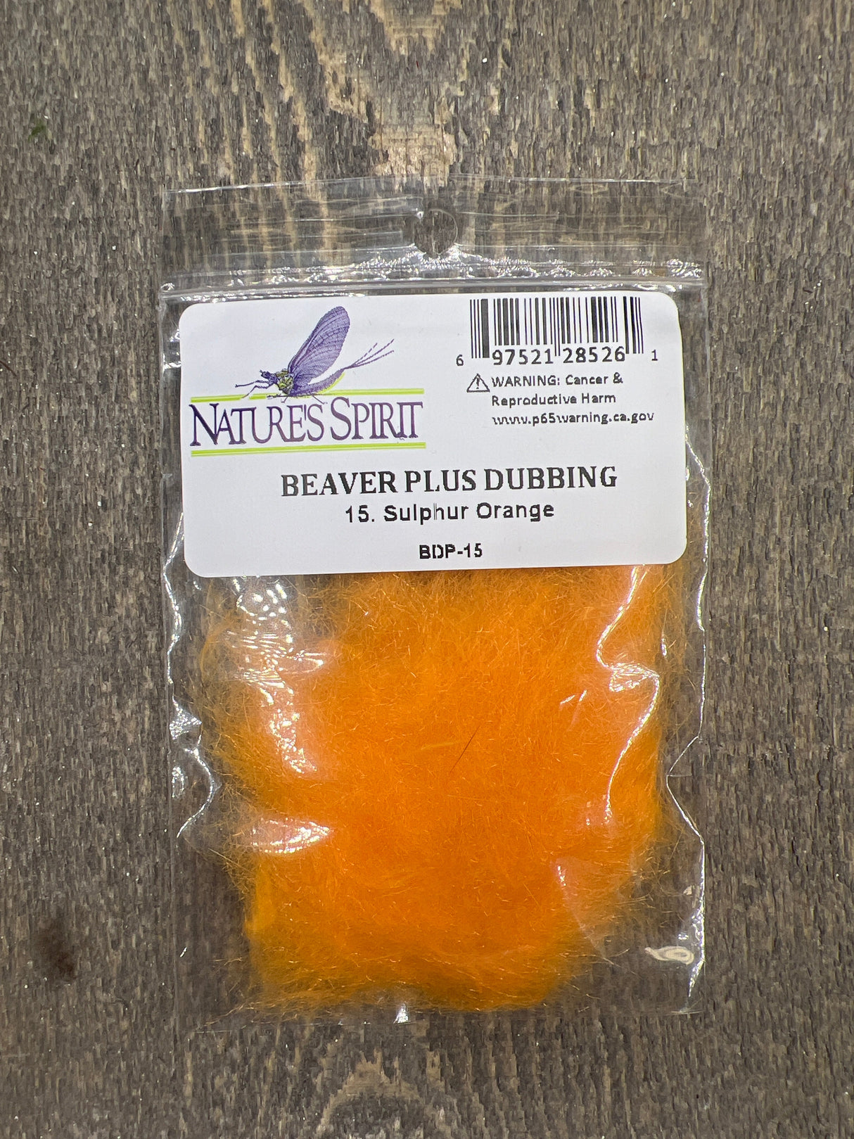 Nature Spirit Beaver Plus Dubbing Sulphur Orange Dubbing