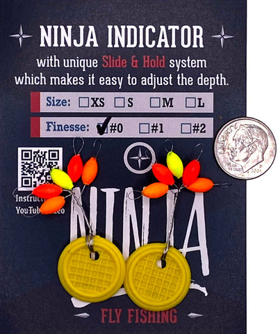Ninja Finesse Indicators #0 (0.3in / 8mm) / Assorted - 2 Orange - 1 red - 1 Yellow Strike Indicators