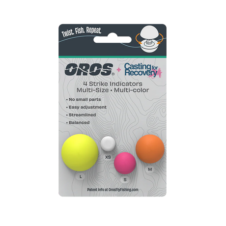 Oros + Casting For Recovery Variety 4-Pack Strike Indicators