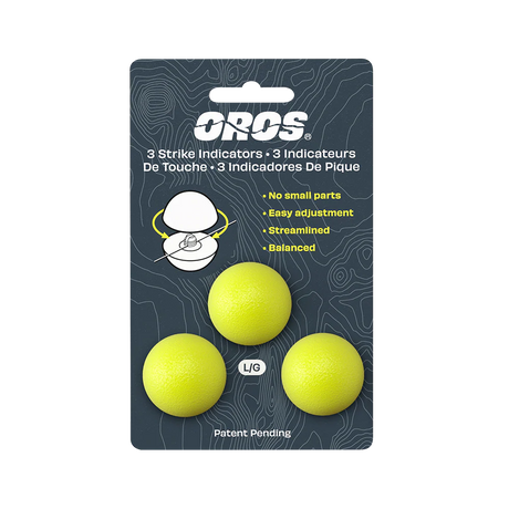 Oros Strike Indicator 3-pack Chartreuse Large Strike Indicators