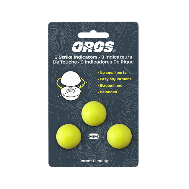 Oros Strike Indicator 3-pack Chartreuse Medium Strike Indicators