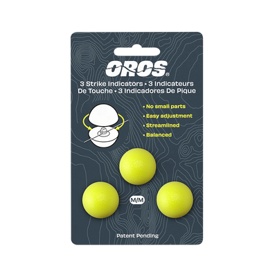 Oros Strike Indicator 3-pack Chartreuse Medium Strike Indicators