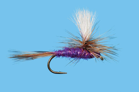 Parachute Adams Sparkle Purple 14 Trout Flies