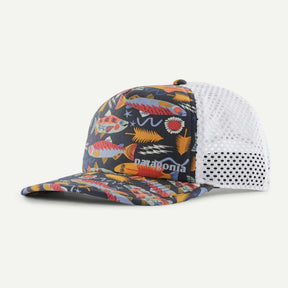 Patagonia Duckbill Trucker Hat Salmon Energy: Old Growth Green Hats, Gloves, Socks, Belts