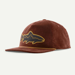 Patagonia Fly Catcher Hat Fitz Roy Trout: Dried Vanilla Hats, Gloves, Socks, Belts