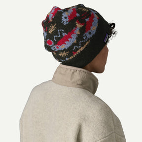 Patagonia Fun Hog Beanie Salmon Energy: Old Growth Green / ALL