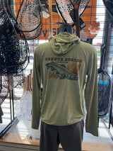 Patagonia Logo Men's Cap Cool Sun Hoodie Gumtree Green - Color Design / S clothing