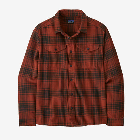 Patagonia Men's Fjord Flannel Shirt Cascade: Burnished Red / M Clothing