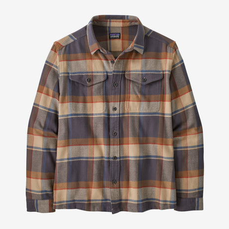 Patagonia Men's Fjord Flannel Shirt Sunrise Ridge: Forge Grey / M Clothing