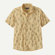 Patagonia Men's Go To Shirt Lupine Trail: Beeswax Tan / M Clothing