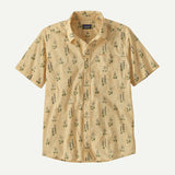 Patagonia Men's Go To Shirt Lupine Trail: Beeswax Tan / M Clothing