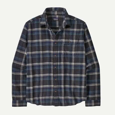 Patagonia Men's LW Fjord Flannel Shirt Cozy Cabin: Ink Black / M Clothing