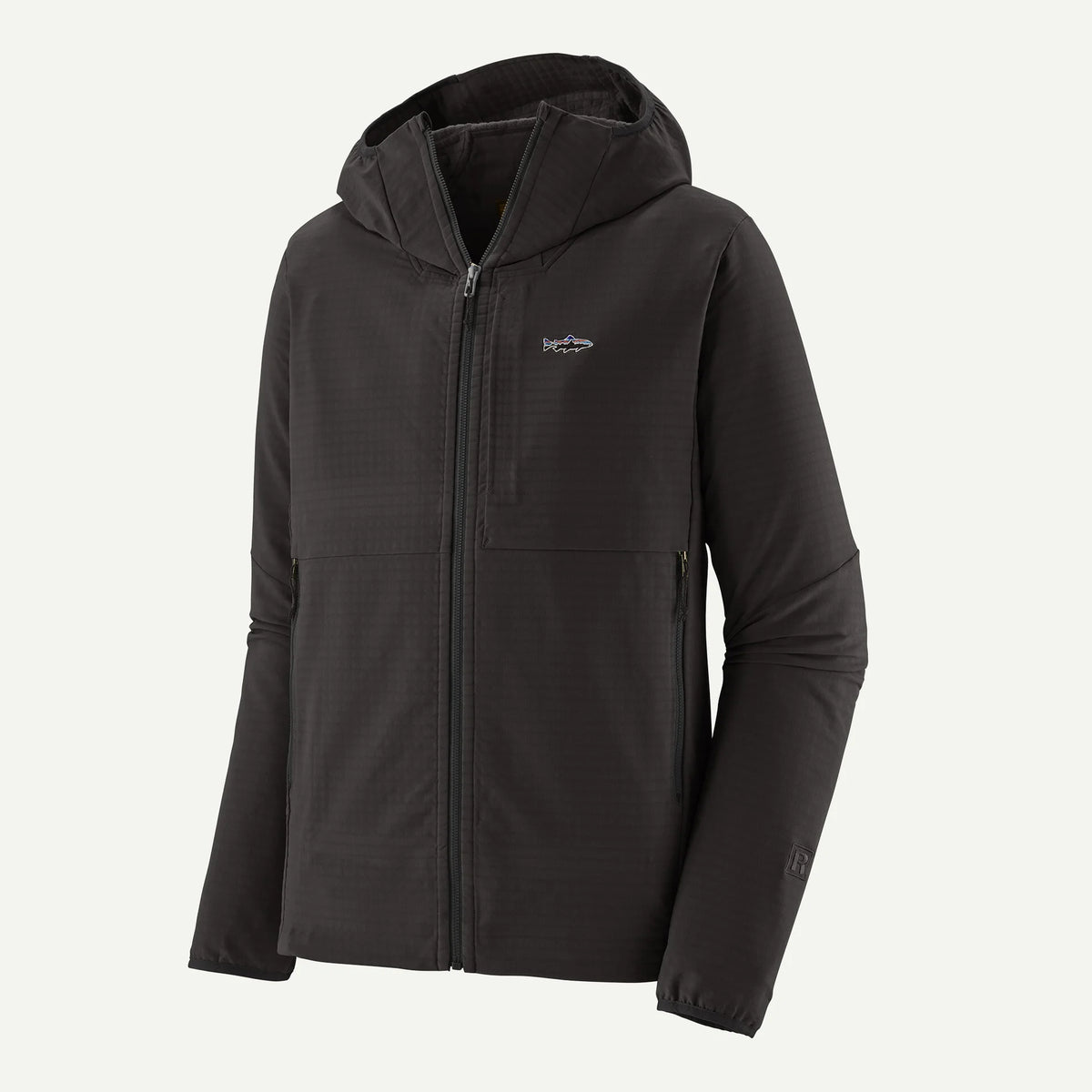 Patagonia Men's R1 TechFace Fitz Roy Trout Hoody Black / S Clothing