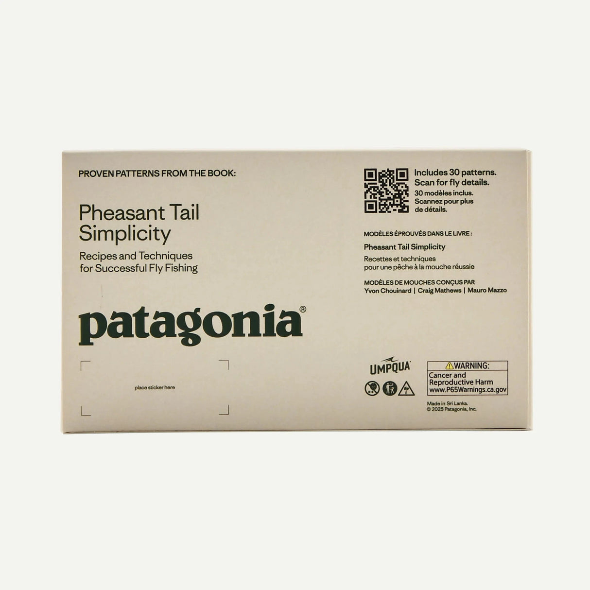 Patagonia Pheasant Tail Simplicity Fly Box Trout Flies