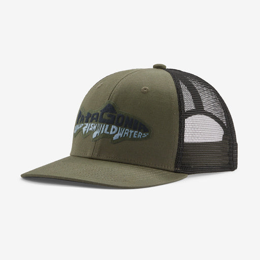 Patagonia Take a Stand Trucker Hat Wild Waterline: Basin Green Hats, Gloves, Socks, Belts