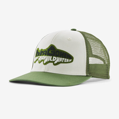 Patagonia Take a Stand Trucker Hat Wild Waterline: Terrain Green Hats, Gloves, Socks, Belts