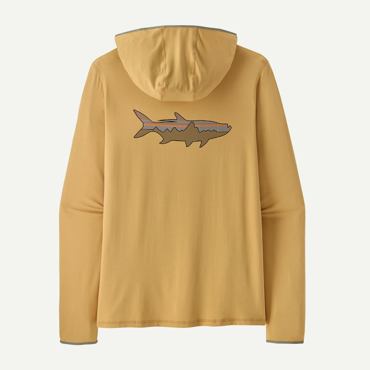 Patagonia Tropic Comfort  Natural UPF Hoody Fitz Roy Tarpon: Beeswax Tan / M Sportswear