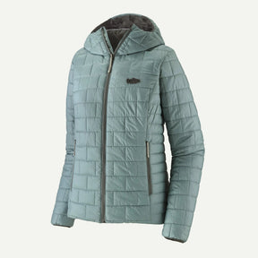 Patagonia W's Nano Puff Fitz Roy Trout Hoody Thermal Blue / S