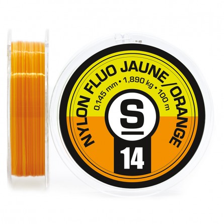 Pierre Sempe Nylon Leader Material Multi Color Yellow/Orange / .14 mm Leaders & Tippet