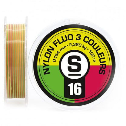 Pierre Sempe Nylon Leader Material Multi Color Yellow/Red/Green / .14 mm Leaders & Tippet
