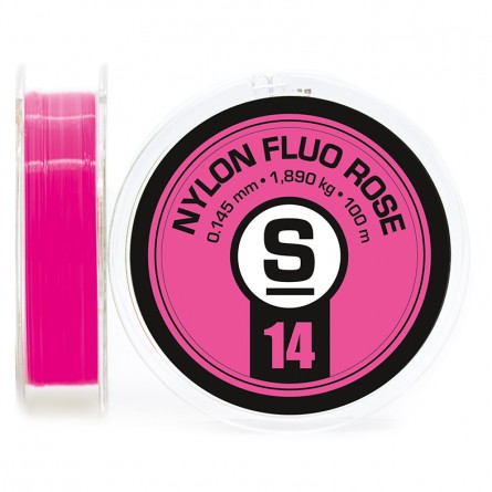 Pierre Sempe Nylon Leader Material Single Color Pink / .14 mm Leaders & Tippet