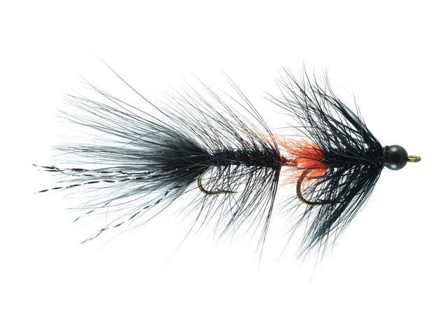 Rainy's Articulated Bugger Black / 6 Flies