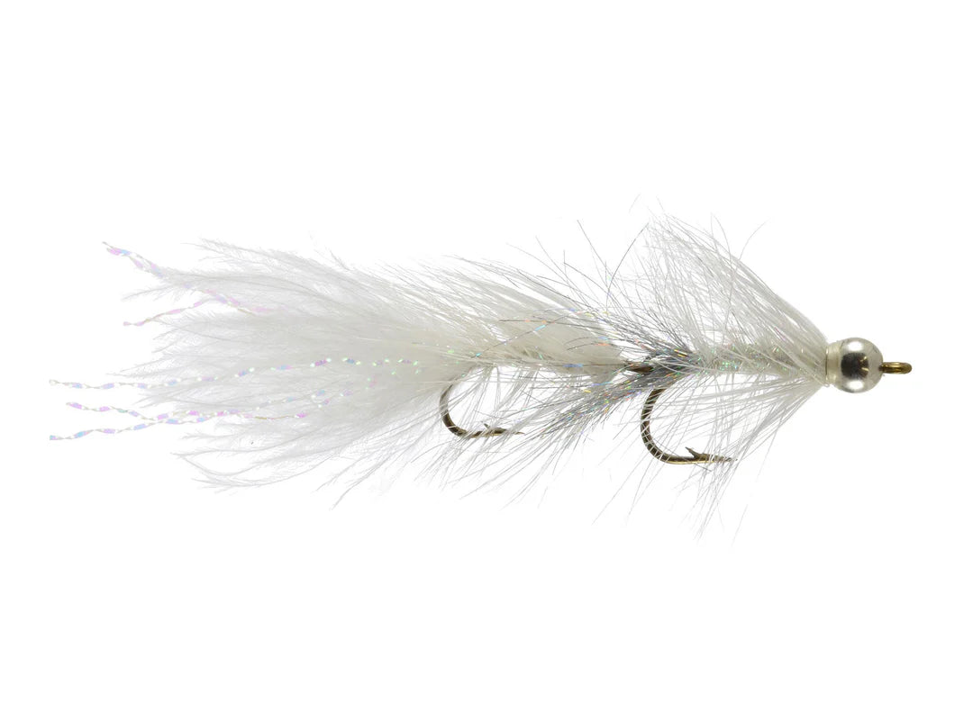 Rainy's Articulated Bugger White / 6 Flies