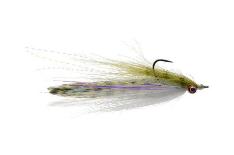 Rainy's Crafty Clouser 4 / Olive/White Flies
