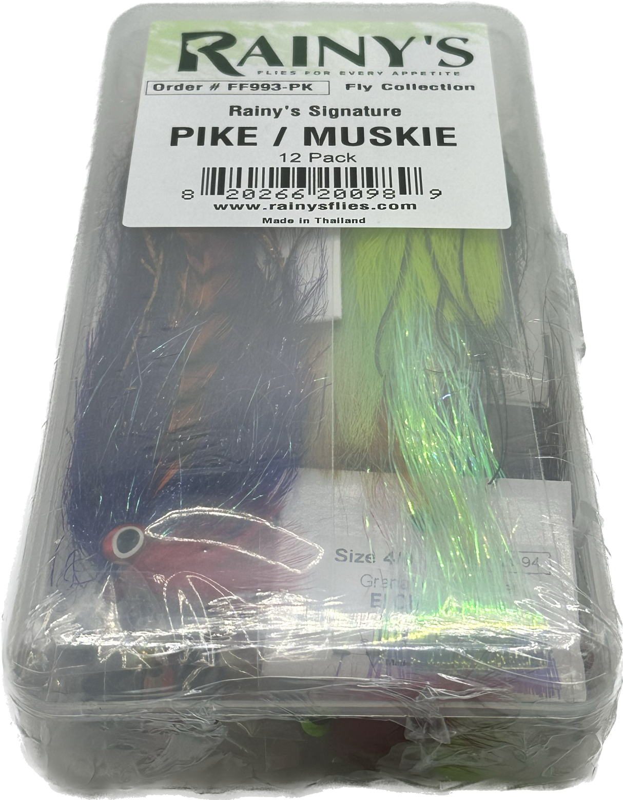 Rainy's Pike/Muskie Assortment (12 Pack) Flies