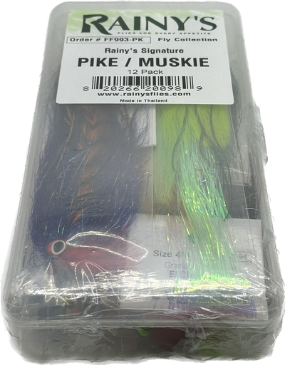 Rainy's Pike/Muskie Assortment (12 Pack) Flies