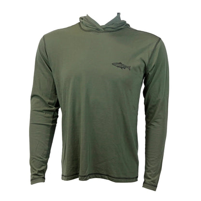 Rep Your Water Merino Sun Hoody- Logo Green / M's / M Hats, Gloves, Socks, Belts