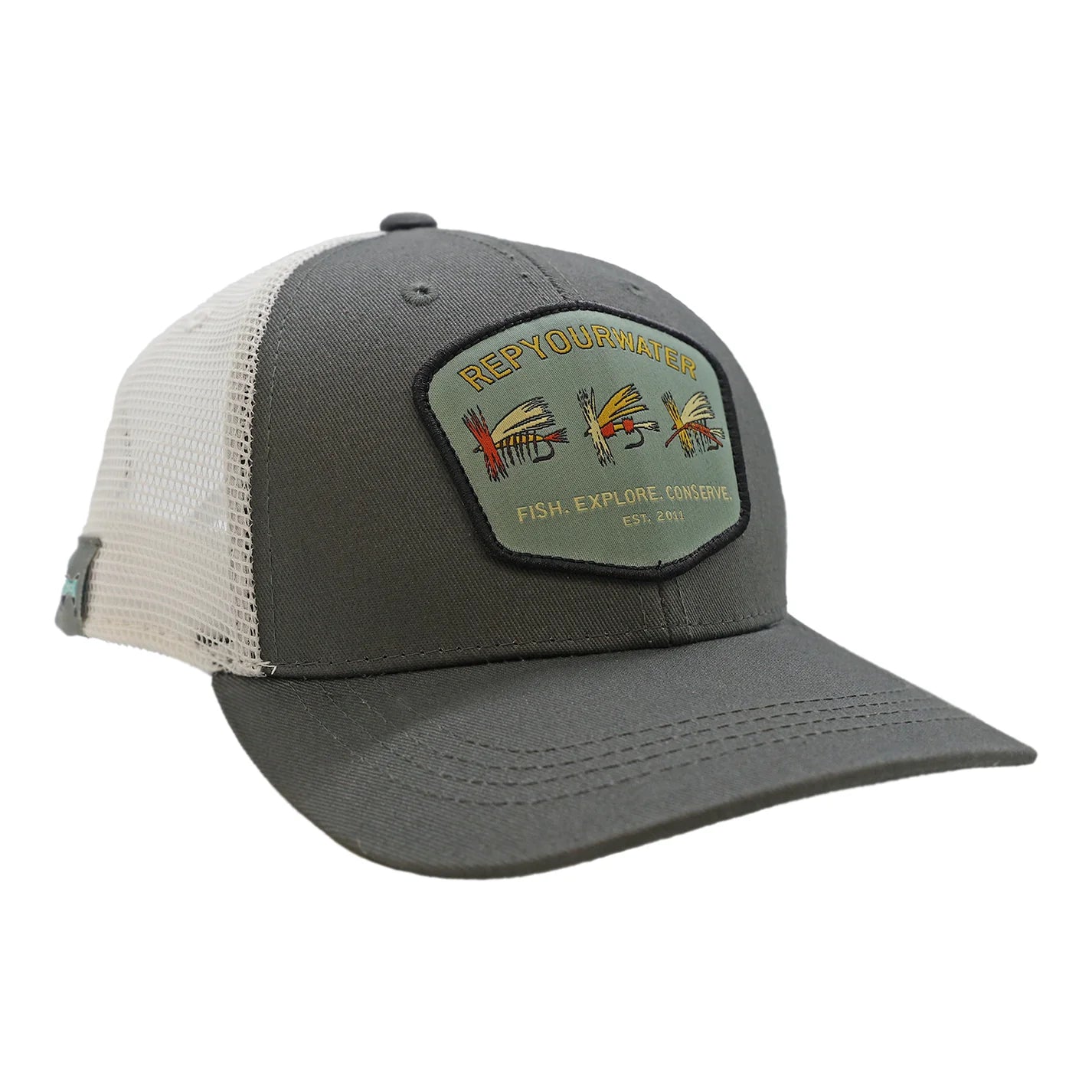 Rep Your Water Retro Flies Badge Hat Hats, Gloves, Socks, Belts