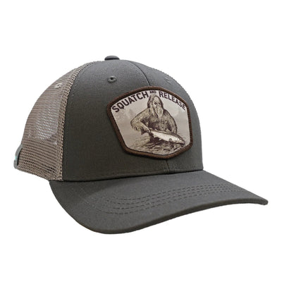 Rep Your Water Squatch and Release Badge Trucker Hat Hats, Gloves, Socks, Belts