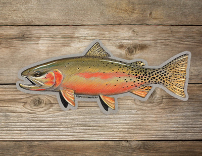 RepYourWater Stickers Artist Reserve High Country Cutthroat 6" Stickers