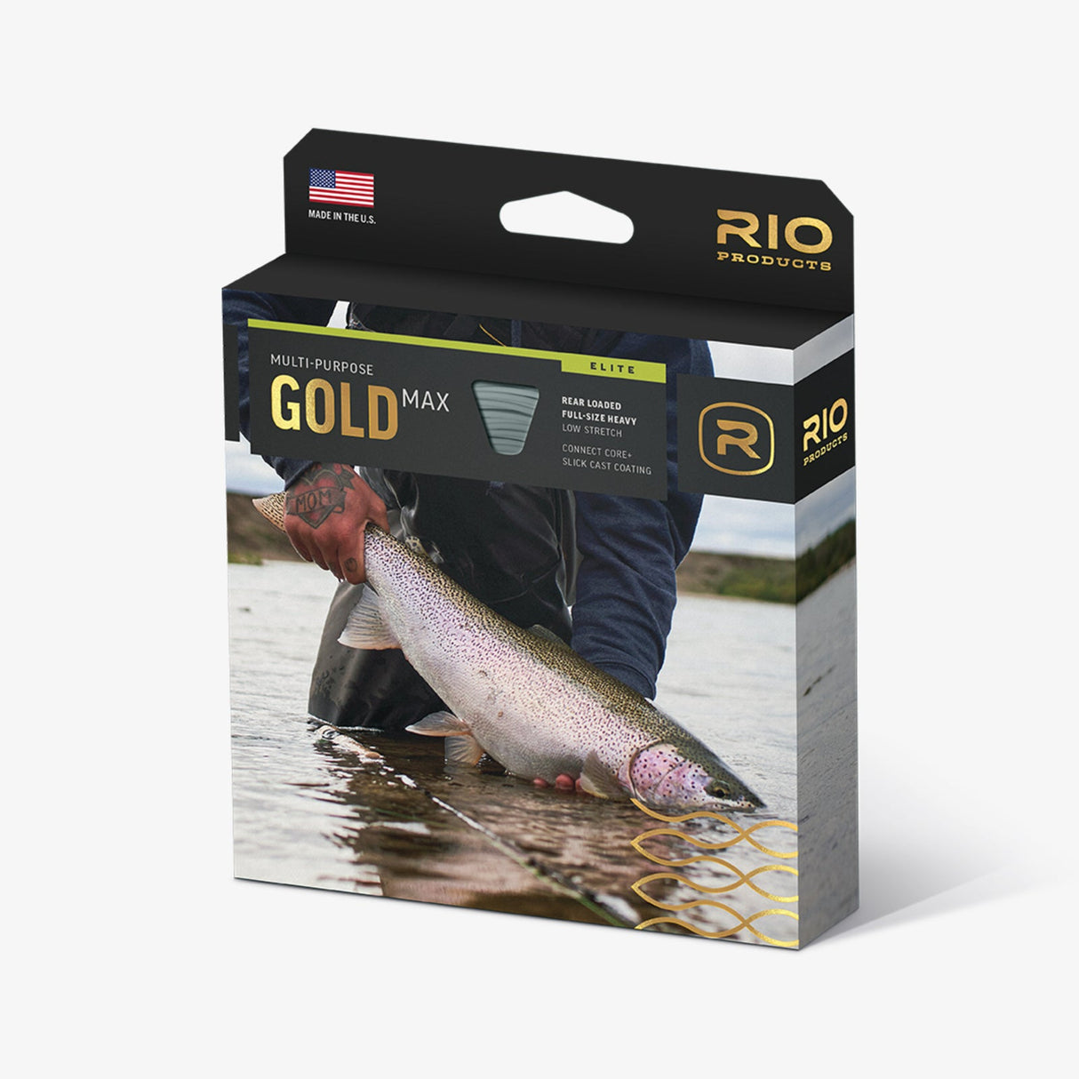 Rio Elite Gold Max Fly Line WF4F / Mint/Green/Blaze Orange Fly Line