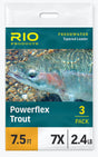 Rio Powerflex Trout Leader 7.5' 3 Pack Leaders & Tippet