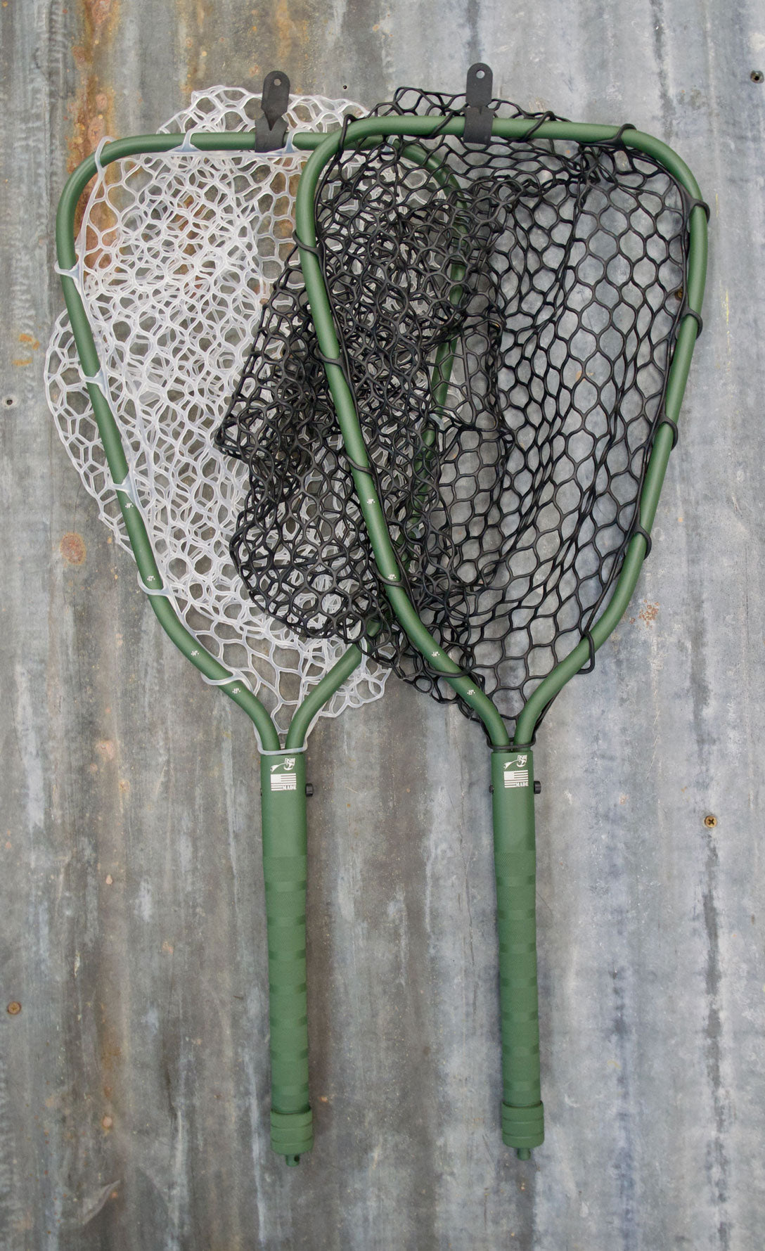 Rising Brookie Aluminum Net- Cerakote Hunter Green Black Bag Landing Net