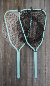 Rising Brookie Aluminum Net- Cerakote Miami Teal w/ Black Bag Landing Net