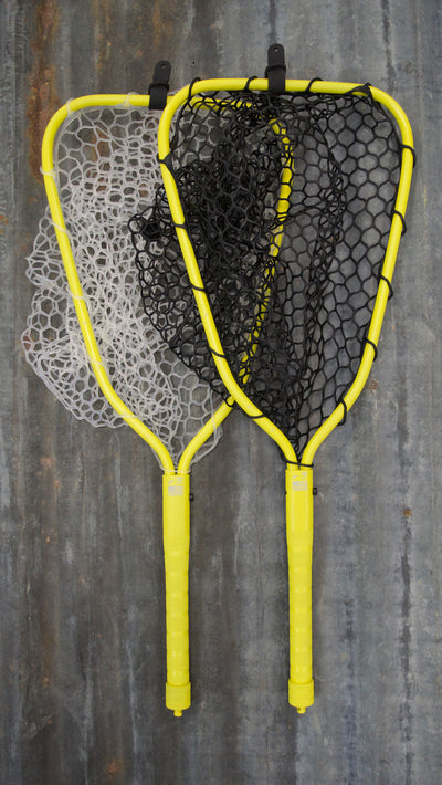 Rising Brookie Aluminum Net- Cerakote Vibrant Yellow/ Clear Bag Landing Net