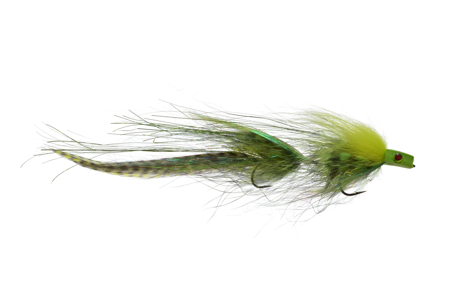 Satkowski's Trainwreck Streamer Chartreuse Flies