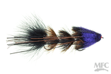 Schultzy's Improved Woodsman Black N Purps / 1 Streamers