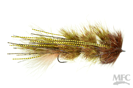 Schultzy's Mini Cold Water Nut Light Skulpin / 4 Warmwater Flies
