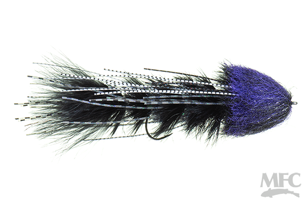 Schultzy's Mini OG Leggy Boi Size 4 Color / Black n Purps Warmwater Flies