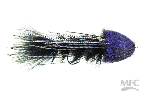 Schultzy's Mini OG Leggy Boi Size 4 Color / Black n Purps Warmwater Flies