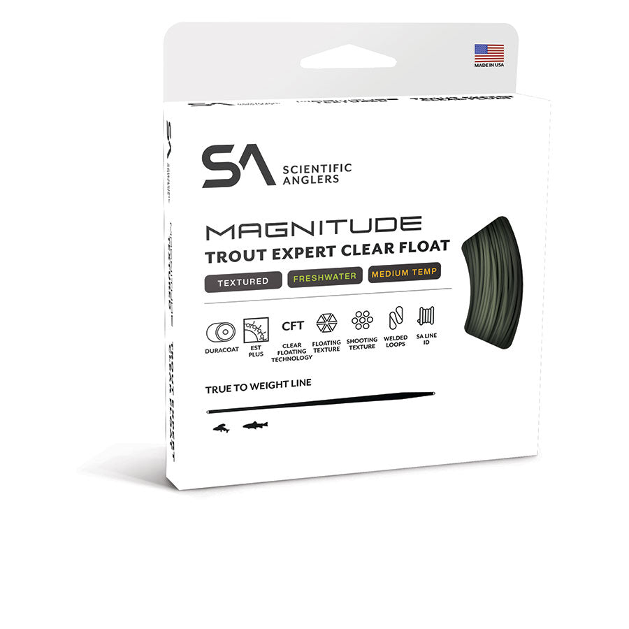 Scientific Anglers Magnitude Textured Trout Expert 10' Clear Float Tip Fly Line Fly Line