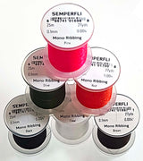 Semerfli Mono Ribbing Thread Small 0.1mm / Black Threads