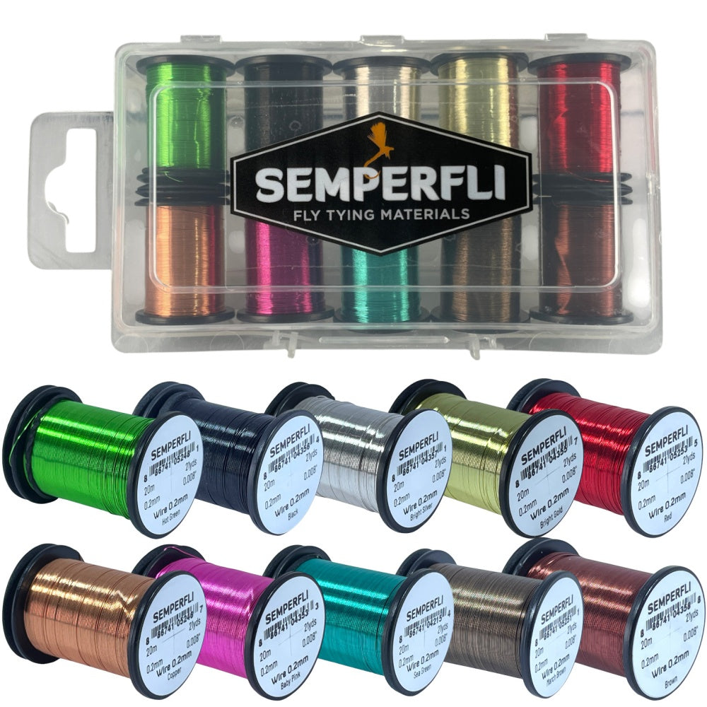 Semperfli 0.2mm Wire Collection Wires, Tinsels