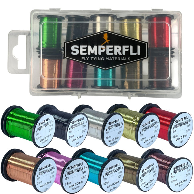 Semperfli 0.3mm Wire Collection Wires, Tinsels