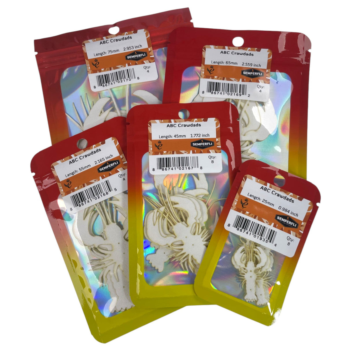 Semperfli ABC Crawdads Kit Chenilles, Body Materials